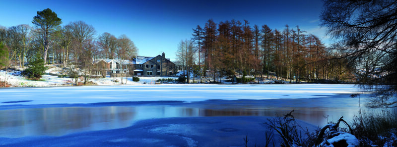 Gilpin Lake House in the Snow